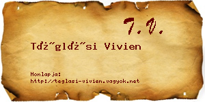 Téglási Vivien névjegykártya